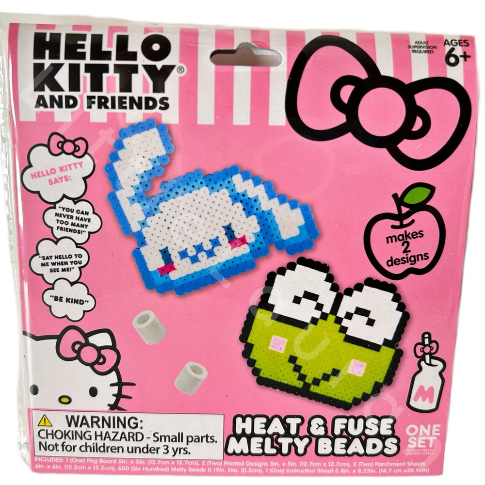 Sanrio Perler Beads Heat And Fuse Melty Beads Hello Kitty Cinnamoroll Keroppi